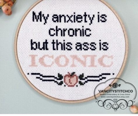 Fun Cross Stitch Patterns, Cross Stitch Quotes, Funny Cross Stitch Patterns, Subversive Cross Stitch, Cross Stitch Funny, Needle Point, Embroidery Craft, Cross Stitch Art, Embroidery And Stitching