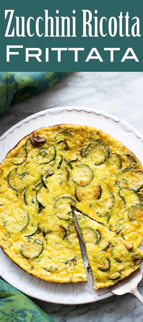 Eggs Ricotta, Uni Prep, Zucchini Frittata Recipe, Ricotta Frittata, Braces Food, Zucchini Ricotta, Zucchini Frittata, Ricotta Cheesecake, Diy Easy Recipes