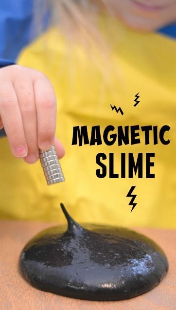 Homemade Magnetic Slime- TOO COOL! This stuff takes minutes to make & is a sure way to WOW the kids! Magnetic Slime, Vetenskapliga Experiment, Science Experience, Teaching Mama, Kid Science, Diy Slime Recipe, Slime For Kids, Kid Experiments, Science Party