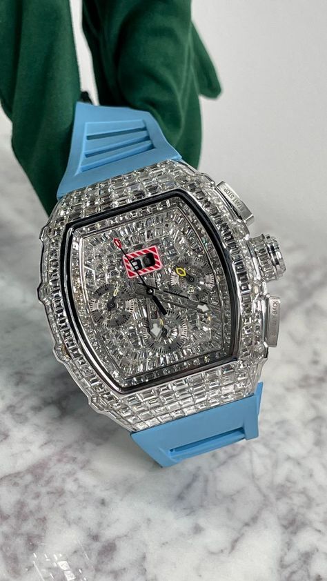 Richard Mille Watches Men, Mens Watches Expensive, Men's Luxury Watches, Richard Mille Watches, Pretty Watches, Stylish Watches Men, Trendy Watches, Fancy Watches, Diamond Watches For Men