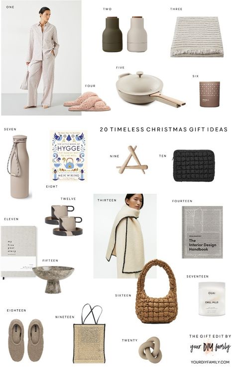 20 timeless Christmas gift ideas for minimalists - DIY home decor - Your DIY Family Xmas Gift Guide, Timeless Christmas, Creative Birthday Gifts, Gift Inspo, Cute Birthday Gift, Minimalist Gifts, Christmas Gift Guide, Exclusive Gift, Christmas Gift Ideas