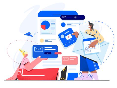 Information by ZhangFan for UIGREAT Studio on Dribbble Explainer Illustration, Office Life, I Am Ready, Business Illustration, People Illustration, Animation Design, Saint Charles, Flat Illustration, Illustration Character Design