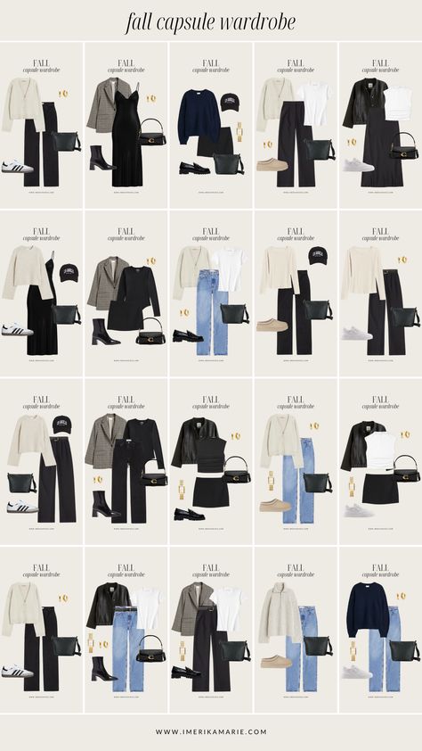 Fall Capsule Wardrobe 2023 Chic Capsule Wardrobe, Minimalist Wardrobe Capsule, Capsule Wardrobe Women, Underneath Hair, Capsule Wardrobe Outfits, Winter Fashion Outfits Casual, Fashion Capsule Wardrobe, Winter Hair, Capsule Outfits