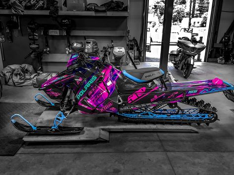 Sled Wraps Snowmobiles, Skidoo Wraps, Snowmobiling Girl, Snowmobile Wraps, Sled Wraps, Snowmobile Girl, Motocross Outfits, Snow Vehicles, Snow Mobile