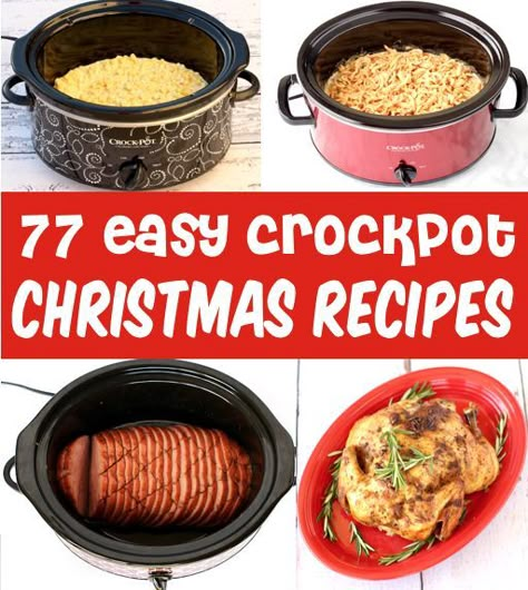 Christmas Dinner Ideas Easy Crockpot Sides For A Crowd, Quick And Easy Christmas Dinner Ideas, Christmas Dinner Must Haves, Crockpot Party Food Crowd Pleasers Main Dishes, Lazy Christmas Dinner, Crockpot Recipes Christmas Parties, Crockpot Christmas Dinner Ideas, Christmas Crockpot Dinner, Crockpot Sides For Christmas Dinner