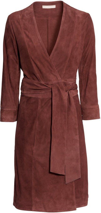 Pin for Later: 19 Reasons to Spend Your Spring in Suede H&M Wraparound Suede Dress H&M Wraparound Suede Dress ($349) Suede Dress Outfit, Spring Dress Trends, Pretty Spring Dresses, Suede Outfit, Dress H&m, Wrap Around Dress, Suede Dress, Suede Fabric, Red Suede