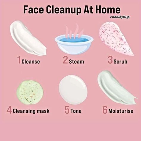 Achieve a fresh and glowing complexion with a face cleanup right at the comfort of your home! Discover simple yet effective steps to cleanse, exfoliate, and rejuvenate your skin. From steaming to extracting impurities and applying nourishing masks, this DIY face cleanup routine will leave your skin feeling refreshed, revitalized, and ready to conquer the day. #FaceCleanup #AtHomeSkincare #DIYFacial #SkincareRoutine #GlowingSkin #HealthyComplexion #Natural Beauty #SelfCare #Skincare Tips #Be... Face Cleanup At Home, At Home Skincare, Steaming Your Face, Selfcare Skincare, Everyday Skincare, Makeup Tip, Perfect Eyeliner, Facial Cleaning, Cleansing Mask