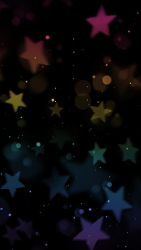 Rainbow Stars Black Background, Dark Rainbow Wallpaper, Rainbow Stars Wallpaper, Colorful Stars Wallpaper, Star Wallpapers, Moon And Stars Wallpaper, Rainbow Stars, Stars Wallpaper, Whatsapp Wallpaper