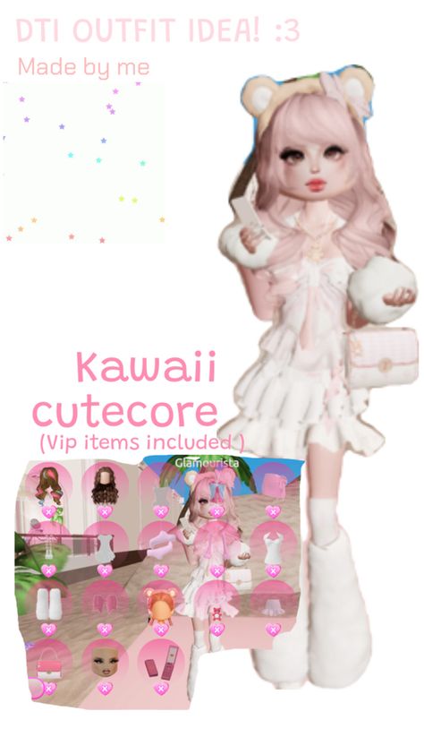 Dress to impress Dti cutecore kawaii Roblox fashion dtithemeidea theme idea cute outfit idea Dress To Impress Roblox Game Outfits Theme Kawaii, Cutecore Dress To Impress, Kawii Theme Dress To Impress, Dress To Impress Theme:kawaii, Dress To Impress Outfits Kawaii, Kawaii Clothes Dress To Impress, Dti Kawaii Outfit Theme, Dti Theme Kawaii, Dress To Impress Kawaii Theme