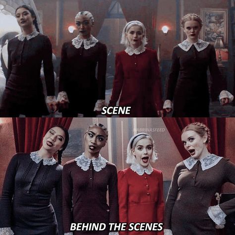 Weird Sisters Sabrina, Jazz Sinclair, Sabrina Spellman Style, Sabrina Cast, Sabrina Witch, Weird Sisters, Sabrina Spellman, Red Outfit, Movie Characters