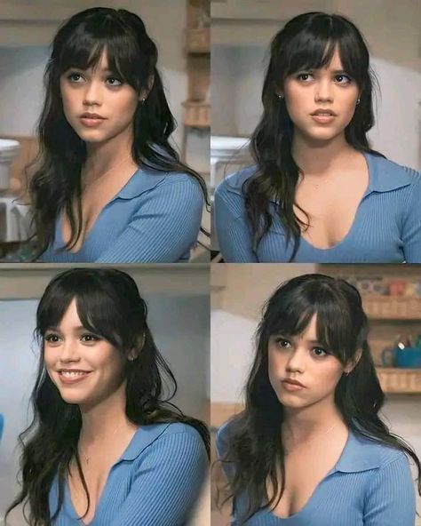 Tara Carpenter Scream, Tara Carpenter, New Haircuts, Dream Hair, Jenna Ortega, Celebrity Hairstyles, Hairstyles With Bangs, Dark Hair, Pretty Hairstyles