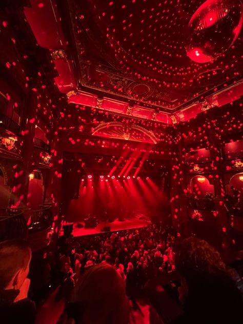 Red Night Club Aesthetic, Red Nightclub Aesthetic, Red Disco Party, Concert Venue Aesthetic, Red Club Aesthetic, Party Aesthetic Red, Nightclub Architecture, Red Light Party, Red Party Aesthetic