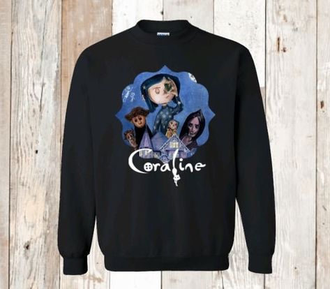 Coraline Graphic - Hoodie or Sweatshirt Styles Coraline Movie Fans Hoodies and Sweatshirts. Adult Sizes and Youth Sizes, 100% Cotton. Hoodies come in solid white, black, red or sports gray. Sweatshirt come in solid white, black, red or sports gray. CUSTOM ORDERS WELCOMED. IF YOU CHOOSE WHITE, BLACK, SPORT GRAY OR RED, Hoodie or Sweatshirt., IT WILL COME IN THAT SOLID COLOR NOT BLEACHED WITH SAME GRAPHIC. We Carry Unisex Adult Sizes, and Youth Sizes. All sizes, colors and options will be listed a Coraline Hoodie, Anime Tote Bag, Coraline Movie, Coraline Art, Coraline Aesthetic, Coraline, Graphic Hoodies, Sweatshirt Fashion, Sweater Shirt