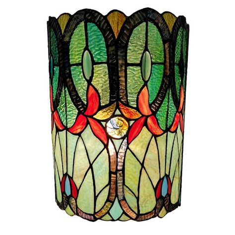 Tiffany Style Lamp, Peacock Decor, Decorative Light Bulbs, Making Stained Glass, Tiffany Stained Glass, Louis Comfort Tiffany, Tiffany Style, Soothing Colors, Wall Light Fixtures