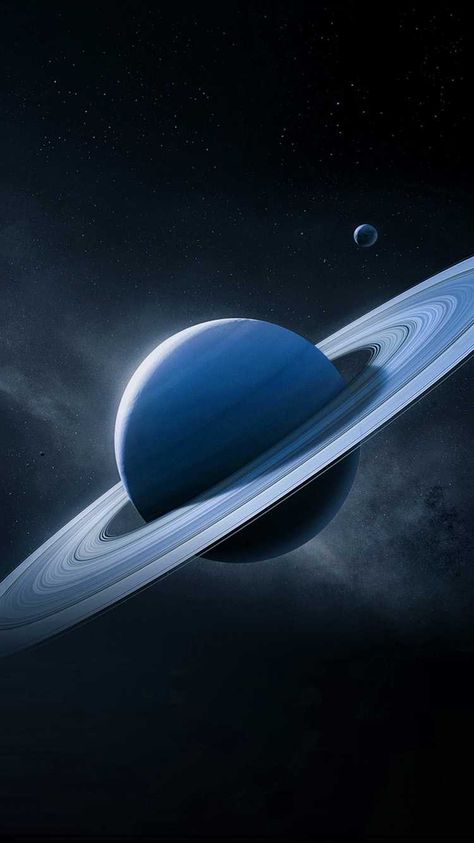 Uranus Planet Wallpaper, Saturn Wallpaper Aesthetic, Planet Wallpaper 4k, Blue Planet Wallpaper, Planet Saturnus, Saturn Aesthetic, Saturn Solar System, Saturn Art, Solar System Wallpaper