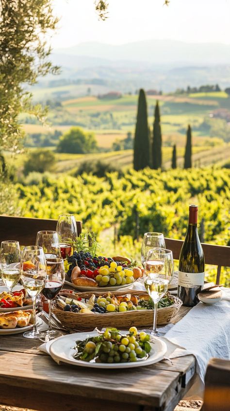 Taurus finds bliss in Tuscany's rustic charm, savoring wine tastings and farm-to-table meals surrounded by picturesque vineyards. Greek Vineyard, Vineyard Dinner, Vineyard Aesthetic, Table Meals, Tuscany Vineyard, Tuscany Wine, Wine Vineyards, Wedding Aesthetics, Pilot Episode