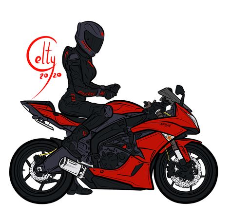 Ninja Bike Drawing, Kawasaki Ninja Sketch, Kawasaki Ninja Drawing, Kawasaki Ninja H2r Drawing, Kawasaki Drawing, Motor Bike Drawing, Red Kawasaki Ninja, Motorbike Painting, Drawing Motorcycle