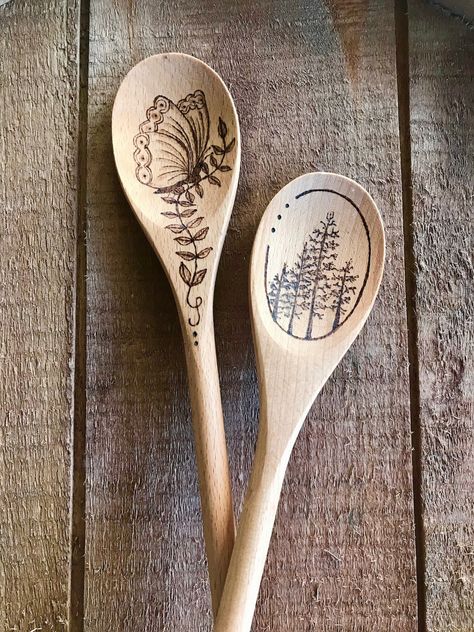 This Cooking Utensils & Gadgets item by MoonbeamWishesStudio has 80 favorites from Etsy shoppers. Ships from Leander, TX. Listed on Mar 16, 2023 Wood Burning Wooden Spoons Diy, Wood Burn Serving Tray, Wood Burning Ideas Beginner, Wood Burned Wooden Spoons, Wooden Spoon Burning Ideas, Wood Burnt Wooden Spoons, Wood Burned Spoons Ideas, Wood Burning Ideas To Sell, Wooden Spoon Pyrography