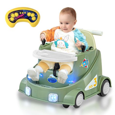 PRICES MAY VARY. 💞【Multi-Function Toddler Car】This baby car can not only exercise your baby's sense of direction, but can also transform into a walker in seconds to exercise your baby's sense of balance. A multi-purpose car can meet the growth and changes of your baby 💞【Two Driving Modes】Baby can drive this kids car independently through the two joysticks and switch buttons, and parents can also use the remote control mode to control the direction and adjust the speed for younger children 💞【E Gifts For 1 Year Baby Boy, Gifts For One Year Old, Cool Baby Gadgets, Toddler Boy Toys, Baby Bumper, Toddler Car, Car For Kids, Baby Gadgets, Kids Car