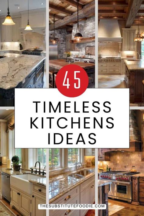 Timeless White Kitchen Design, Rustic Kitchen Decor Farmhouse Style, Sleek Kitchen Cabinets, Galley Kitchen Design Ideas, Timeless Kitchen Ideas, Kitchen Decor Farmhouse Style, White Traditional Kitchen, Timeless Kitchen Cabinets, Kitchens With White Cabinets