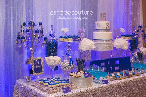 Sparkly Dessert table, sparkly sweet table, bling dessert table, sweet 16, sweet 16 dessert table, bling cake pops, bling cookies, macarons, sweet 16 party, birthday, bling cake, sweet 16 cake Bling Dessert Table Ideas, Candy Table Sweet 16 Display, Sweet 16 Cake Table Ideas, Candy Table Ideas Birthday Sweet 16, Sweet 16 Dessert Table Ideas Blue, Sweet 16 Sweet Table Ideas, Sweet 16 Food Table, Quinceanera Dessert Table Ideas, Sweet 16 Dessert Table Ideas