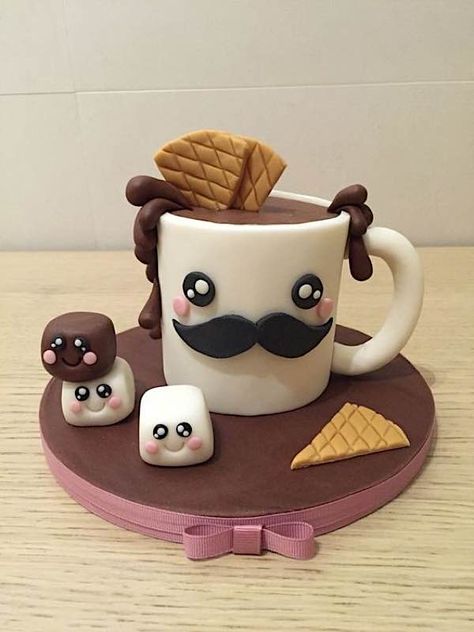 Cake Wrecks Coffe Mug Cake, Tea Cup Cake, Cake Wrecks, Cartoon Cake, Mini Tortillas, Tea Cake, Clay Work, Cake Decorating Videos, Crazy Cakes