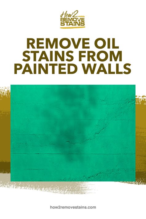 When your pristine painted walls end up with oil stains, this can ruin the overall appearance. It is vital to get rid of these oil stains or they can ... - Find the answer at How2RemoveStains.com Remove Grease Stain, Wall Stains, Remove Oil Stains, Painting House, Kitchen Measurements, Cleaning Stuff, Oil Based Stain, Essential Oil Carrier Oils, Cooking At Home