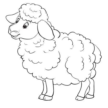 Flower Design Vector, Pictures For Coloring, Sheep Drawing, Back Drawing, Farm Animal Coloring Pages, Sheep Art, Pixel Art Templates, Preschool Art Activities, Cute Sheep