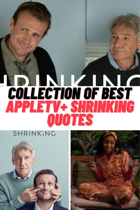 AppleTV+ Shrinking Quotes #AppleTV #Shrinking #Quotes Shrinking Apple Tv Quotes, Shrinking Tv Show, Shrinking Quotes, Sick Movie, Ford Quotes, White Guilt, Face Quotes, The Daily Show, Tv Show Quotes