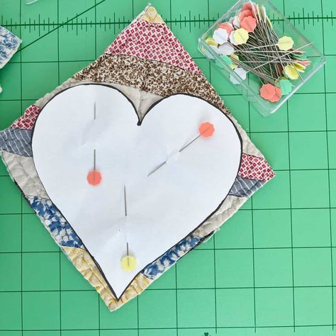 Mother’s Day Hanging Hearts- DIY – Clover Needlecraft Fabric Hearts Christmas, Fabric Hearts Diy, Heart Sewing Projects, Quilted Hearts Ornament, Heart Template Printable Free, Heart Doilies Crafts, Yarn Hearts Diy, Fabric Hearts How To Make, Sew Heart Pillow