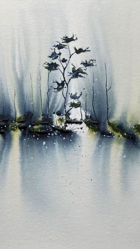 Loose watercolour landscape 🌳💫 #abstractwatercolor #beginnerartist #contemporarywatercolor #watercolorjourney #watercolor_painting… | Instagram Atmospheric Watercolor, Loose Watercolor Landscape, Watercolor Landscape Tutorial, Contemporary Watercolor Art, Painting Instagram, Loose Watercolour, Loose Watercolor Paintings, Learning Lessons, Abstract Watercolor Landscape