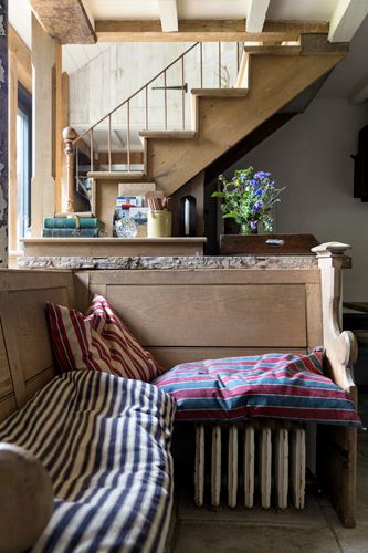 The Barn - HOWE London Wrought Iron Handrail, Iron Handrails, Barn Shop, Airy Room, English Cottage, The Barn, Bespoke Design, Wooden Doors, Contemporary House