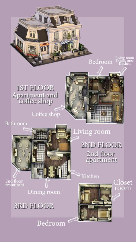 Academia Apartment, Dark Academia Apartment, Tiny Coffee Shop, Sims 4 Houses Layout, San Myshuno, Sims 4 Gallery, Sims House Ideas, Bloxburg House Ideas 1 Story, Sims 4 House Building