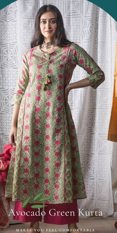 Handloom Kurti Designs, Rayon Tops For Women, Floral Kurti Designs Latest Cotton, New Kurti Designs 2024 Latest, A Line Kurta Designs Latest, A Line Kurti Designs Latest Cotton, Ikkat Kurta Designs, A Line Kurti Designs, A Line Kurti