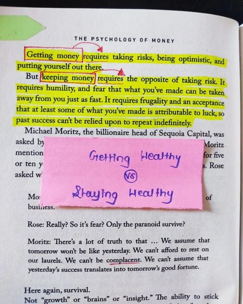 📘 Title: "The Psychology of Money" 📍Author- morgon housel 📌Quick review- This book tells you a lot of true facts on financial aspects related to savings, investment.. I'm pretty sure after reading this book you have learned that saving more and finding our best investment plan is much more imp rather than just copying others investment style without knowing their intentions and not knowing them personally too. 💡 practical lessons- this book provides actionable advice that can be applie... Psychology Of Money, Morgan Housel, Busy At Work, Writing Styles, True Facts, Money Mindset, Money Management, Get Healthy, Personal Development