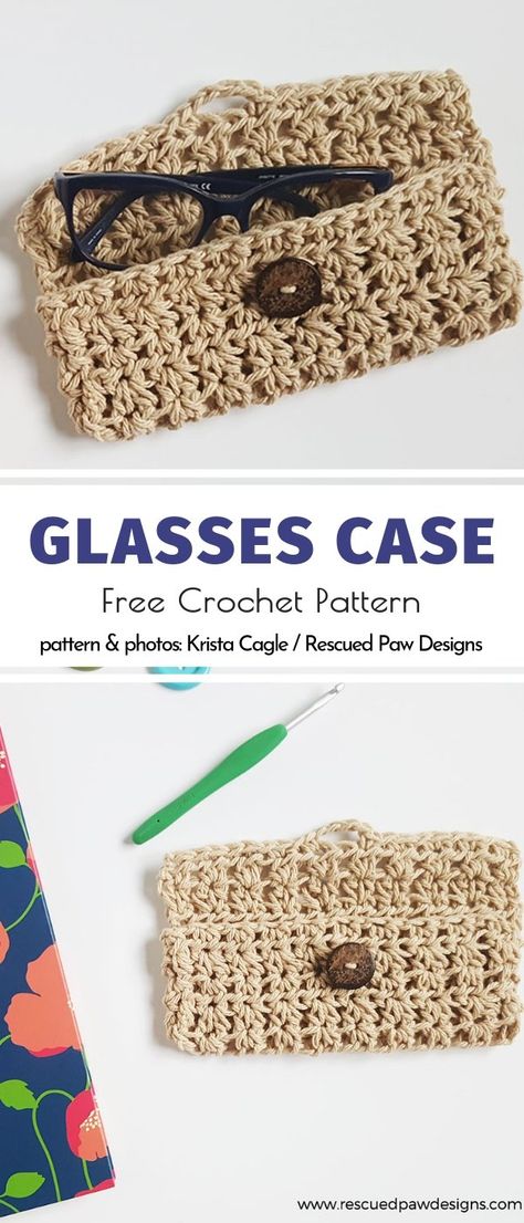 Crochet Glasses Case Ideas Free Patterns Basket Decoration Ideas, Crochet Glasses Case, Crochet Eyeglass Cases, Crochet Glasses, Diy Glasses, Glasses Pouch, Crochet Case, Crochet Eyes, Crochet Pouch