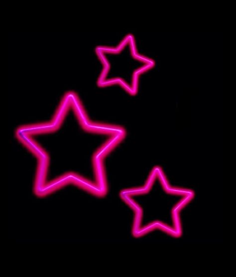 Pink, glwoing, neon, y2k Neon Pink Widgets, Pink Punk Aesthetic, Colorful Pfp, Black Y2k Aesthetic, Neon Y2k, Neon Stars, Keep Smile, Pink Wallpaper Ipad, Pink And Black Wallpaper