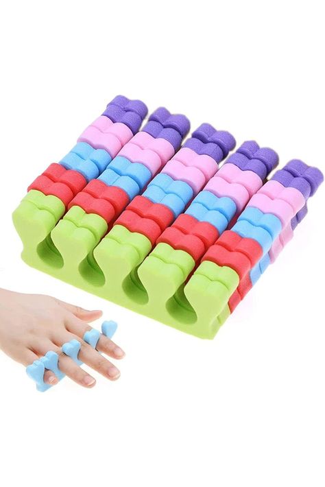 20pcs Toe Separators Finger Dividers (10 Pairs) Disposable Pedicure for Nail Foot Salon, Foam Toe Separators Professional Nail Art Fingers Foots Sponge Cushions for Nail Polish Sponge Nails, Toe Separator, Pedicure Kit, Professional Nail Art, Pedicure Tools, Nail Art Supplies, Toe Nail Art, Pedicures, Beauty Nail