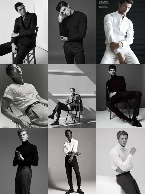 Poses for men's photo Male Sitting Poses, Sitting Poses Photography, Weird Beauty, Modelling Portfolio, Men's Portrait Photography, Male Portrait Poses, Studio Portrait Photography, Male Models Poses, Mens Photoshoot Poses