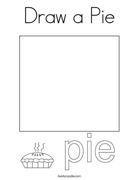 Draw a Pie Coloring Page - Twisty Noodle Pie Day Activities, Enemy Pie Activities, Pie Coloring Page, Enemy Pie, Pie Craft, Pie Drawing, Homeschooling Kindergarten, Teaching Patterns, Types Of Pie