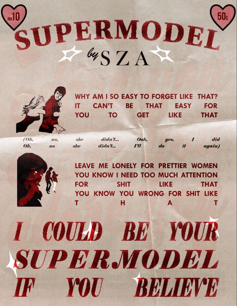 Prom Sza Poster, Vintage Sza Poster, Sza Graphic Poster, Sza Poster Prints, Pink Sza Poster, Supermodel Sza, Sza Lyrics Wallpaper, Sza Poster Art, Sza Ctrl Poster