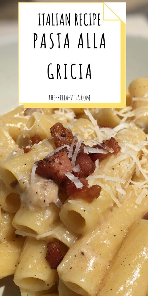 Recipes Using Guanciale, Recipes With Pecorino Cheese, Pasta Alla Gricia Recipe, Pasta With Guanciale, Roman Pasta Recipes, Recipes With Guanciale, Gigli Pasta Recipes, Pasta Queen Recipes, Guanciale Recipes