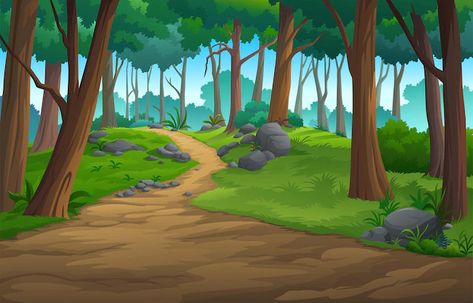 Premium Vector | Vector illustrations in the wild and natural 2d Animation Background, Jungle Image, Jungle Images, Jungle Cartoon, Waterfall Background, Forest Cartoon, Free Background Photos, Idle Game, Nature Background Images