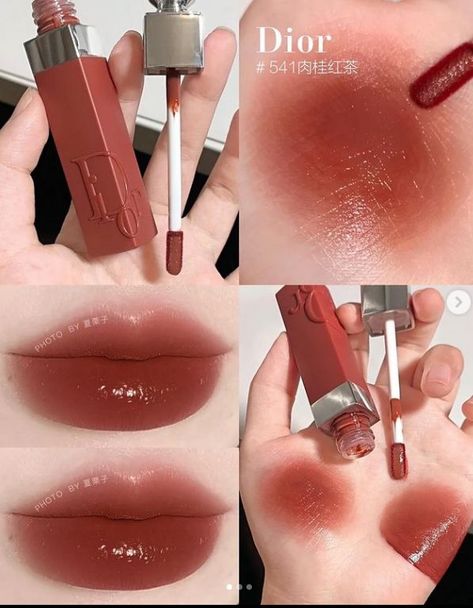 Dior Lip Tint Swatch, Lip Tint Swatches, Dior Lip Tint, 3ce Makeup, Lip Shades, Dior Lip, Dior Lipstick, Makeup Accesories, Beauty Makeup Tutorial