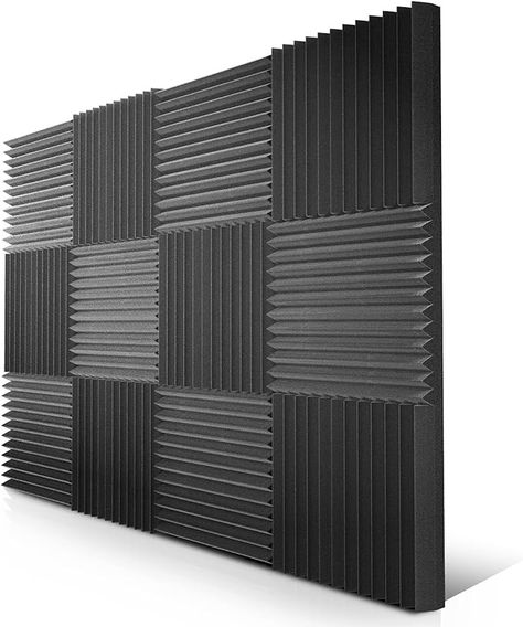 Amazon.com: 52 Pack Acoustic Panels 1 X 12 X 12 Inches - Acoustic Foam - Studio Foam Wedges - High Density Panels - Soundproof Wedges - Charcoal : Musical Instruments Soundproof Panels, Studio Foam, Acoustic Foam, Acoustic Panel, Gaming Room, Acoustic Panels, Sound Proofing, Musical Instruments, Game Room