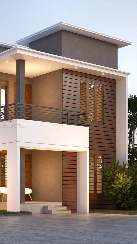 Creo Frames on Reels | A.R. Rahman · Nee Singam Dhan Simple Home Exterior Design, Simple Front Elevation Designs, Outer House Design, West Facing House Elevation G+1, Simple Elevation Design, Front Elevation Designs Modern G+1, Foyer Design Ideas, Foyer Designs, New Model House