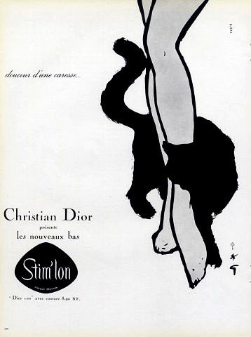 Christian Dior stockings ad illustrated by Rene Gruau, 196… | Flickr Rene Gruau, Perfume Art, Vintage Clothing Boutique, Interesting Images, Vintage Packaging, Art Attack, Dior Vintage, Cats Art, Wall Pictures