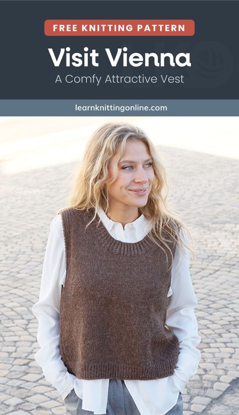 Knitting Patterns For Vests For Women, Knit Pullover Vest Pattern, Free Knit Vest Pattern Women, Tabard Knitting Pattern, Ladies Knitted Waistcoat Free Pattern, Sleeveless Knitted Vest Free Pattern, Knitting Patterns Free Vest, One Piece Knit Sweater Free Pattern, Ladies Knitted Vest Free Pattern