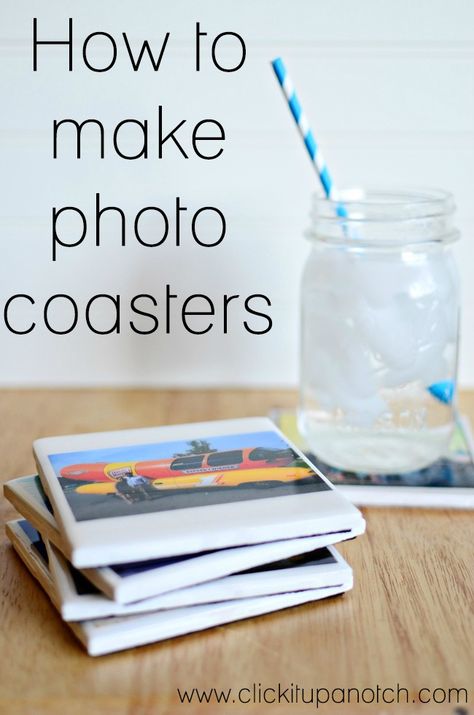 How to make photo coasters How To Make Photo, Photo Gifts Diy, Photo Coasters, Diy Holiday Gifts, Diy Coasters, Make Photo, How To Make Diy, Crafty Craft, Crafty Diy