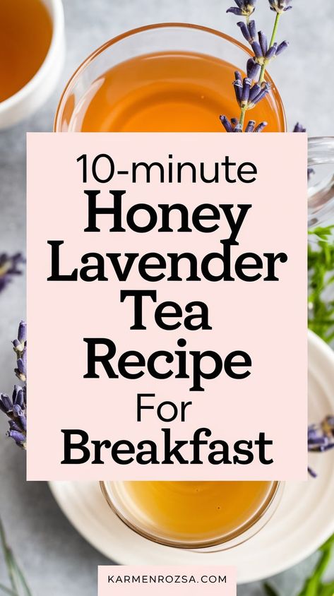 10-minute Honey Lavender Tea Recipe for Breakfast. Hot drinks for winter and family gatherings. Warm up your mornings with these breakfast beverages perfect for winter! From hot drinks like spiced apple cider to comforting tea recipes, these easy and healthy options will make chilly mornings so much cozier. A great addition to your winter healthy recipes list! Healthy Morning Tea Ideas, Fall Hot Drinks, Lavender Tea Recipe, Winter Tea Recipe, Hot Drinks For Winter, Healthy Hot Drinks, Morning Tea Recipes, Hot Fall Drinks, Drinks For Fall